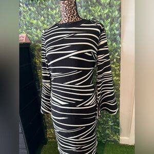 Black and White Striped Dress p76